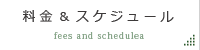 料金＆スケジュール